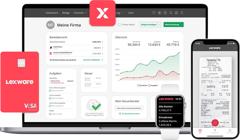 Lexware Office Nutzeroberfläche zur Veranschaulichung